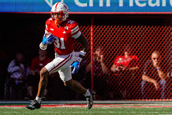Tommi Hill kickoff return second quarter 2023 Nebraska Northwestern football USATSI_21702142